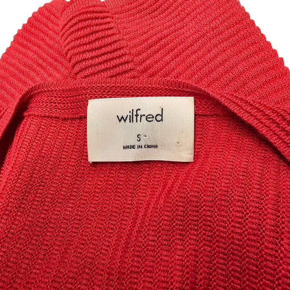 Aritzia Wilfred Womens Coline Linen Blend Ribbed Dolman Sleeve Top Size Small - Picture 6 of 7